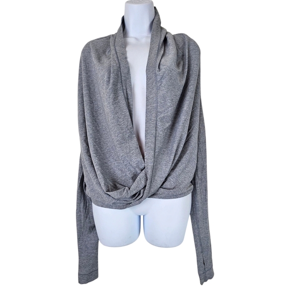Lululemon Gray Drape Sweater‎ Wrap - Picture 1 of 7